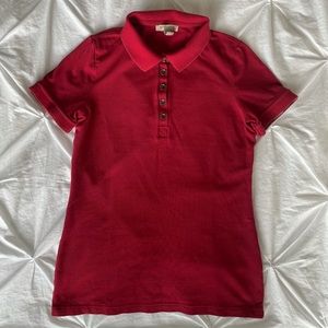 Burberry Brit Women’s red Polo Shirt, XS Burberry T-shirt